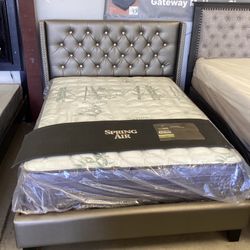 New Full Size Bed With Mattress Free Delivery 🚚 