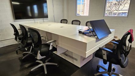 Large Italian Corian Training Conference Table