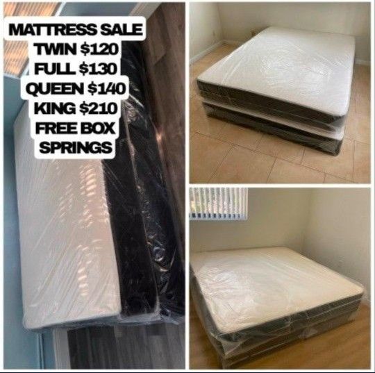 New Mattress Size Twin, Full, Queen Size Mattress Free Box Springs Colchones Nuevos Todos Los Tamaños