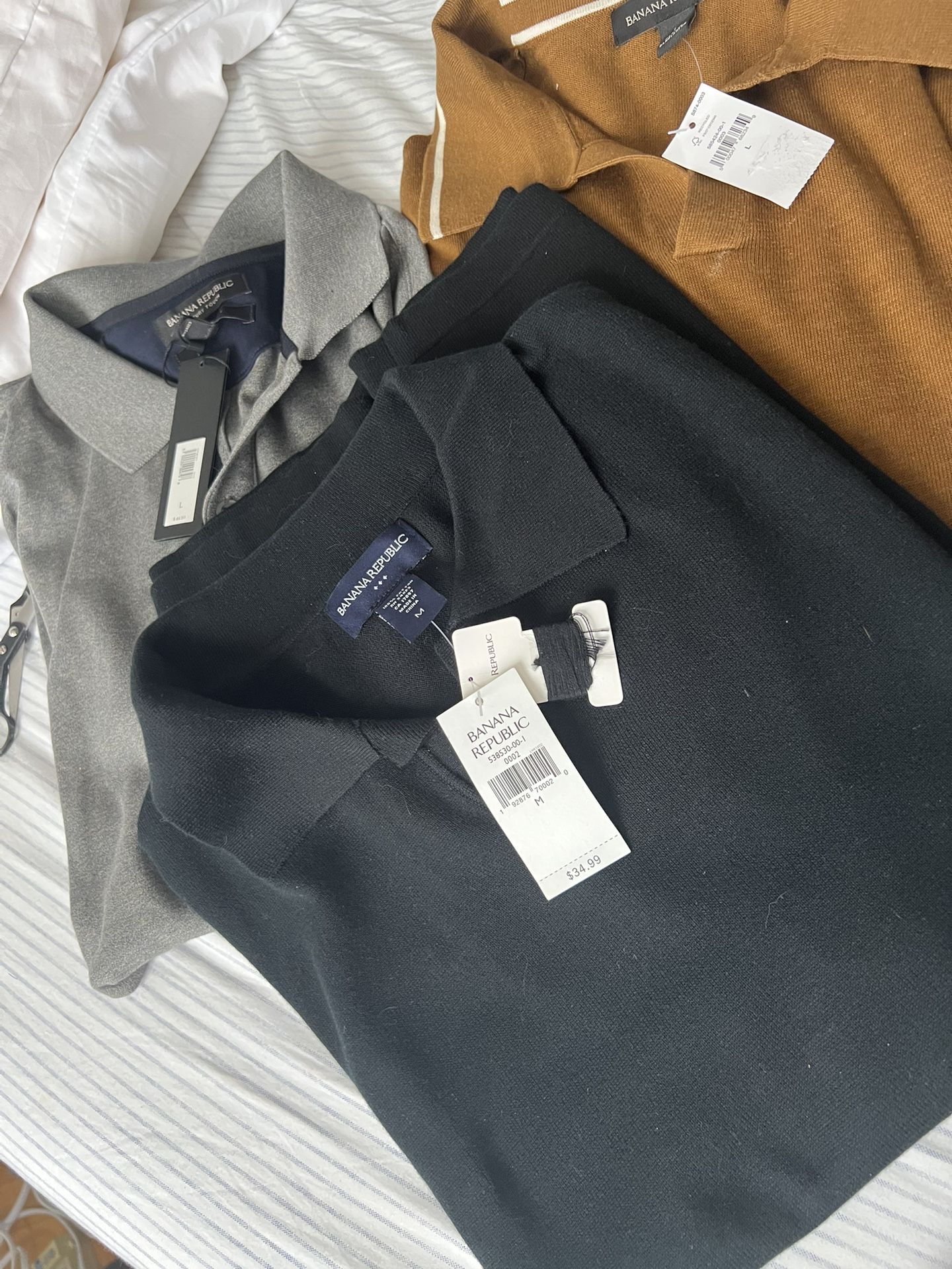 3 LOT NEW Banana Republic MEN T-SHIRTS With TAGS $38