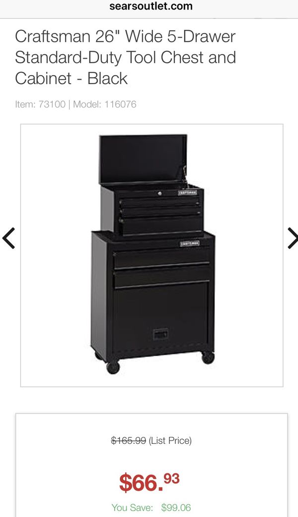 Craftsman Tool Chest Rolling Tool Cabinet Tool Box For Sale In