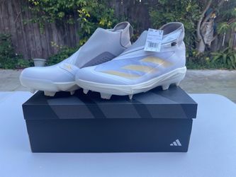 Adidas Adizero Impact+ TPU  Baseball Cleats Gold & White Men's Size 13 (BRAND NEW)