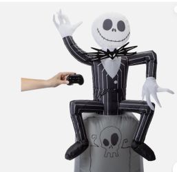 Disney Remote Control Inflatable Jack Skellington Nightmare Before Christmas