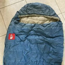 The North Face Used Very Clean Blue Mummy Sleeping Bag Adult