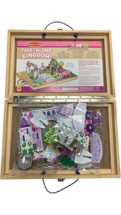 Melissa and Doug Take Along Kingdom Wooden Train Set