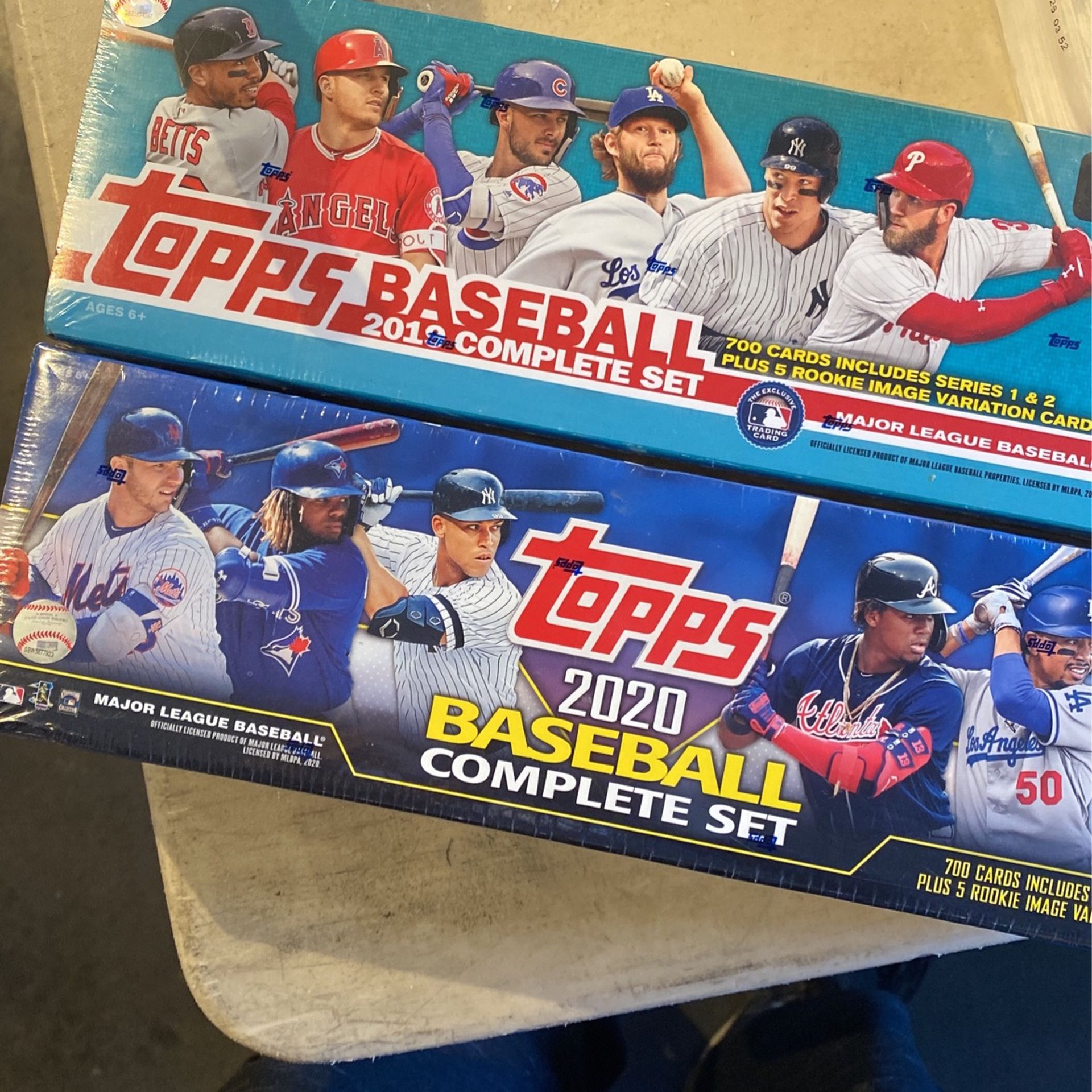 2 Factory sealed sets baseball 2019 And  2020 