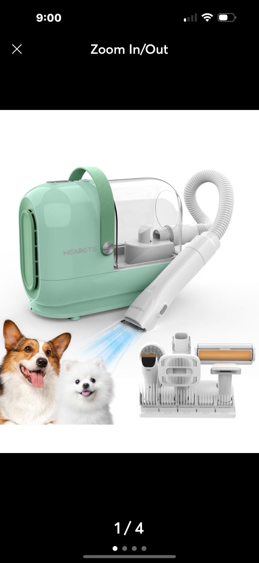 Pet Vacuum And grooming kit 