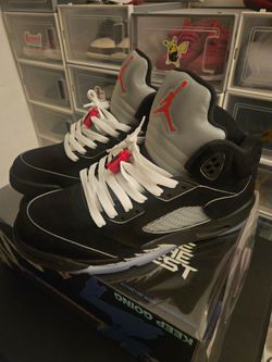 Jordan 5 Black Metallic 7Y Big Kids Shoe