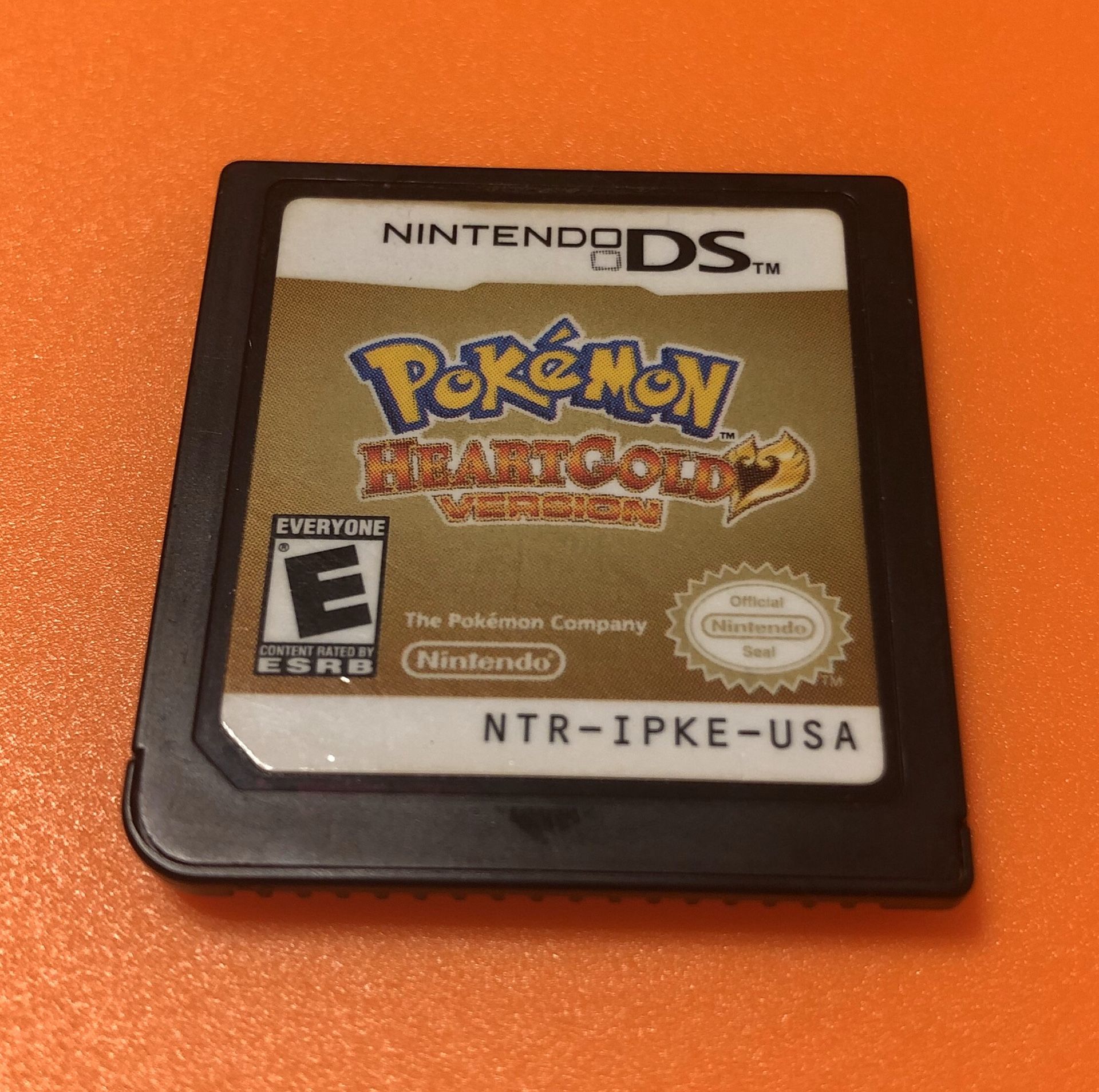 Nintendo DS Pokemon Heart Gold Game - Authentic