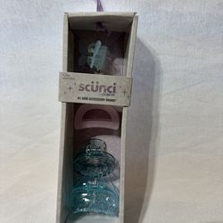 Scunci Glam Sparkle &amp; Shine Claw Hair Clips, Assorted Colors, 4-Count