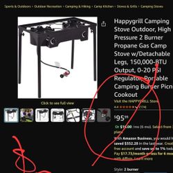 Browning Propane Camp Stove