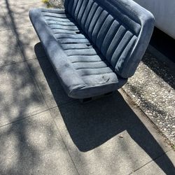 OBS  Blue Cloth Truck Bench 