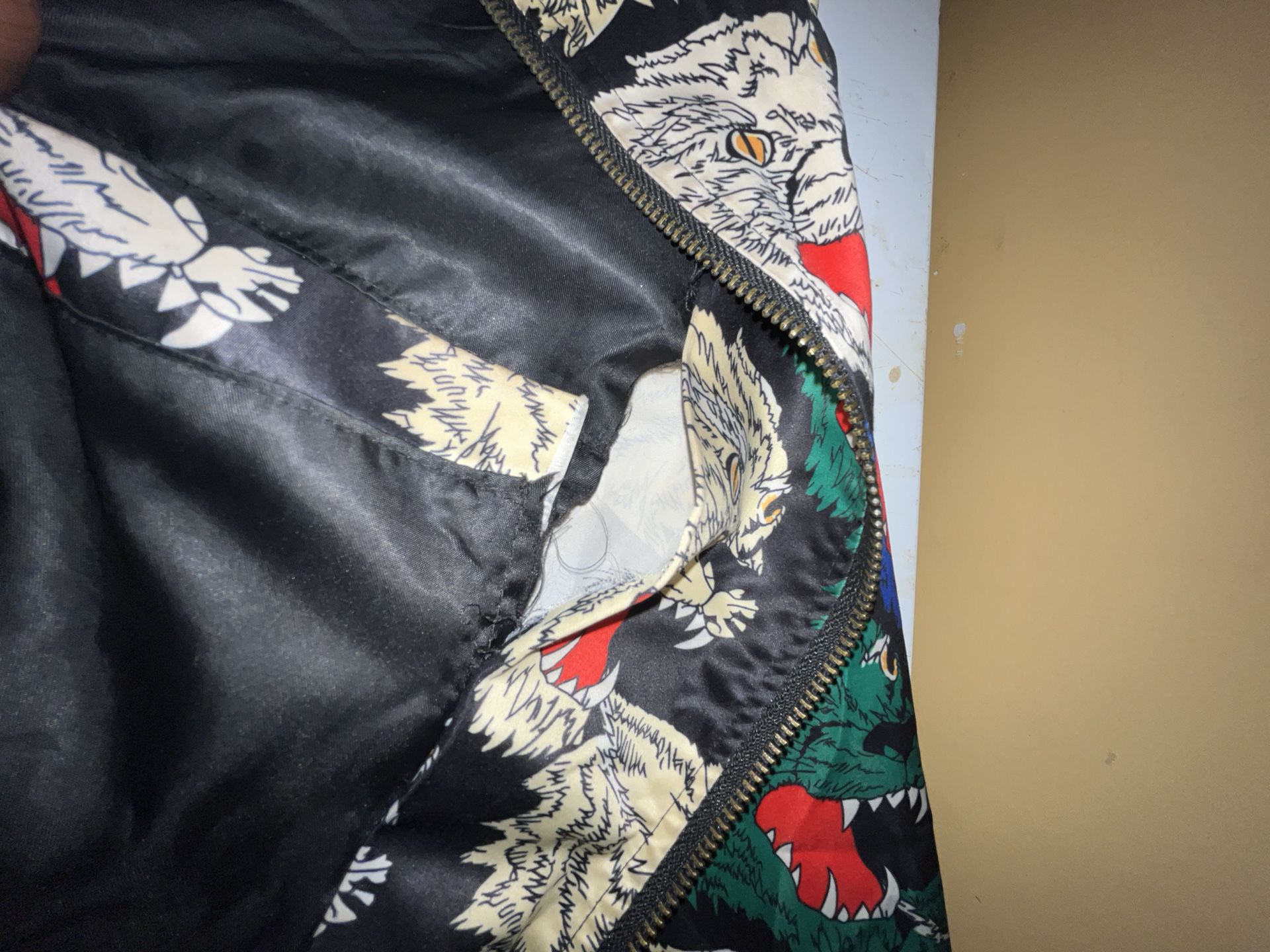 Gucci Tiger Print Bomber Jacket - Size 3XL