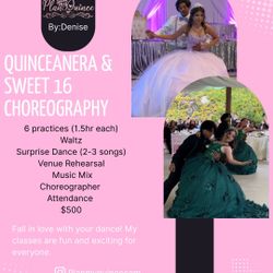 Choreographer Quinceanera And Sweet 16
