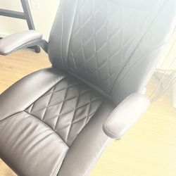 Brown Leather Office Chair