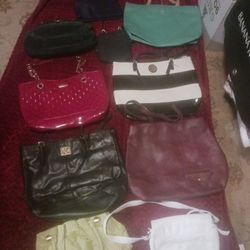 All These Purses And Few Harley Davidson Items 