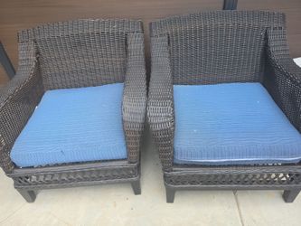 Expensive 2 Patio brown chairs 325