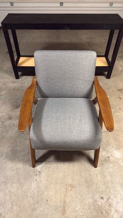 Grey living room chair