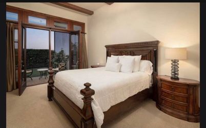 Cal King Bedframe & Side Tables