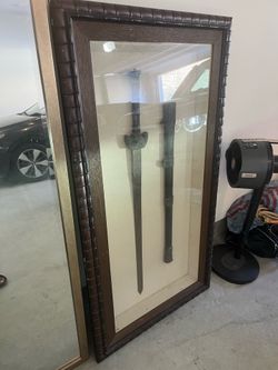 Antique Style Sword & Crossbow Wall Decor Framed Art Set