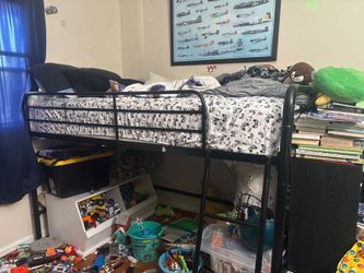 Loft twin bed frame