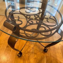Antique Glass Table
