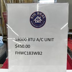 18000 BTU AC UNIT 