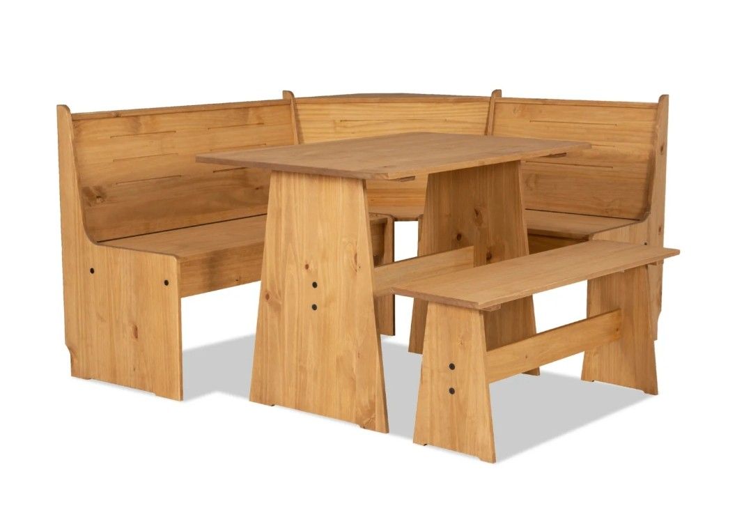 Natural Dining Nook L Shaped