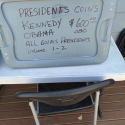 Kennedy,Obama And  President Coins And history panels