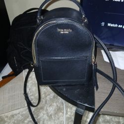 Kate Spade Convertible Mini Backpack Carry Bag 