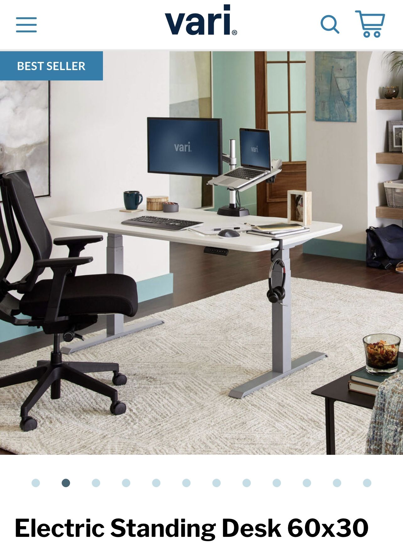 Vari ELECTRIC STANDING DESK 60x30