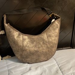 Silvery Grey hobo bag