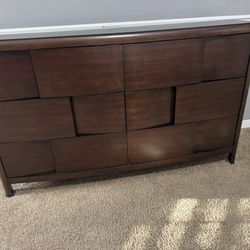 King Size Bed Frame And Dresser With Mirror