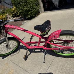 Vintage Ed Roth Pink Rat Fink Cruiser Bike