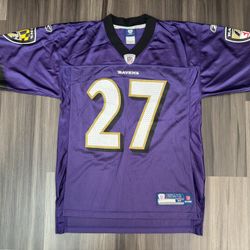 REEBOK Baltimore Ravens Ray Rice #27 NFL On Field Home Football Jersey Men’s M