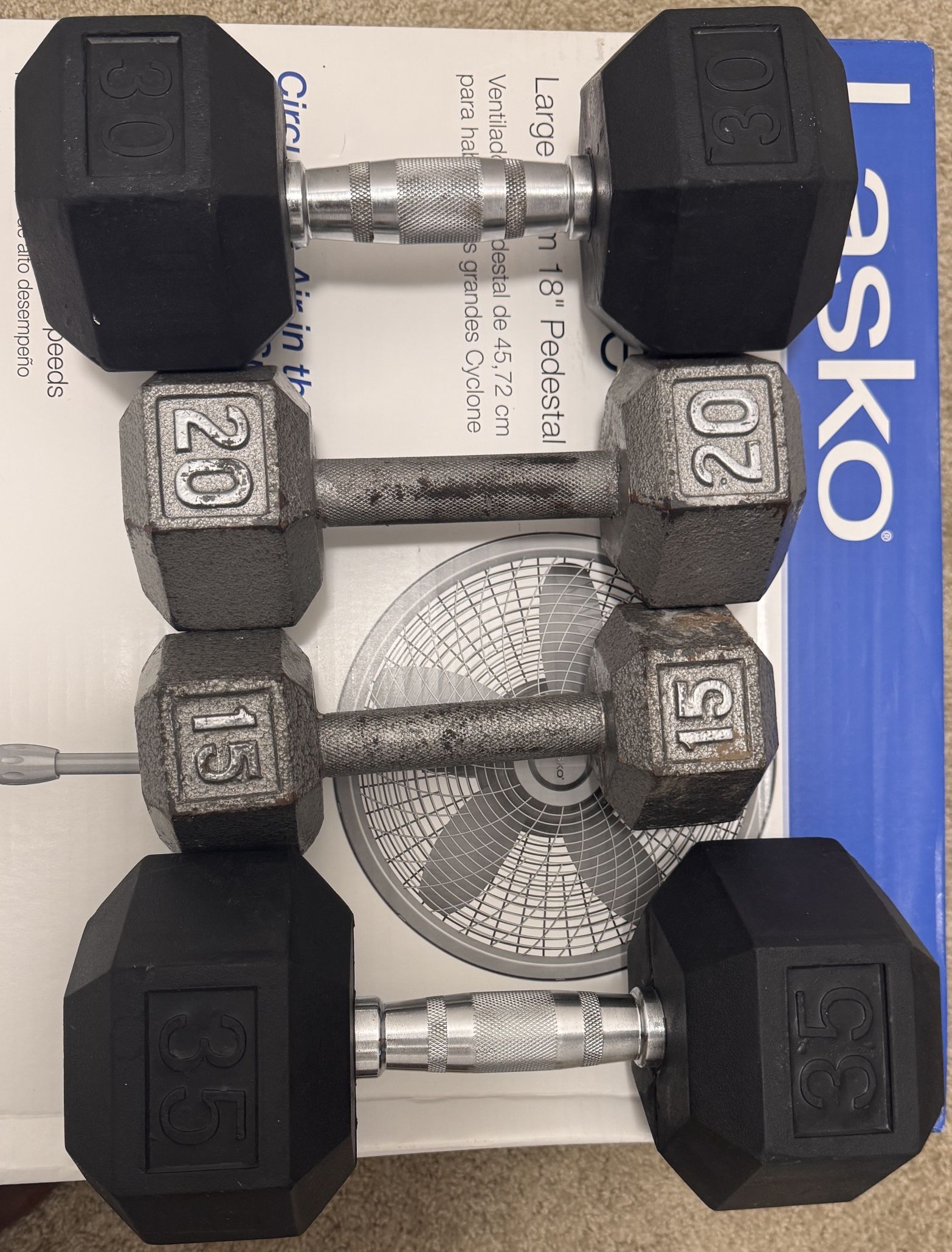 Set of 4 Dumbbell Pairs 