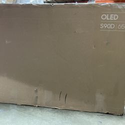 SAMSUNG 65-Inch Class OLED 4K S90 Series Quantum HDR, Dolby Atmos Object Tracking Sound Lite, Ultra Thin, Q-Symphony 3.0, Gaming Hub, Smart TV with A