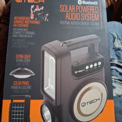 Solar  power  Bluetooth  speaker  and light