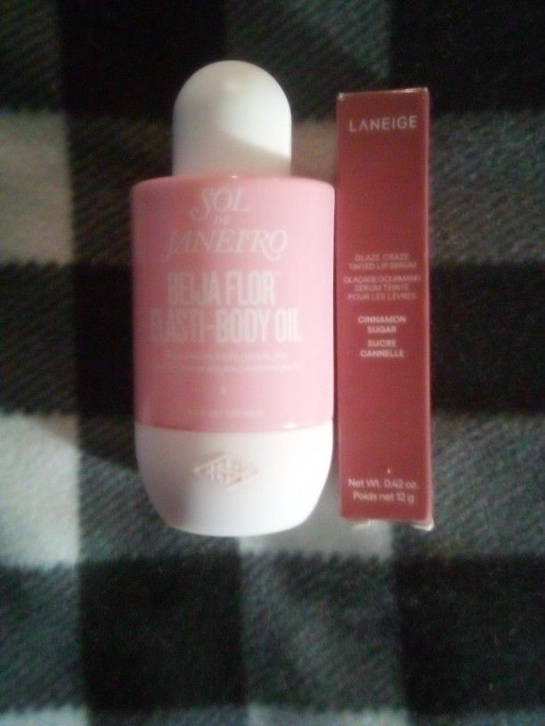 Sol De Janeiro Body Oil & Laneige Tinted Lip Serum