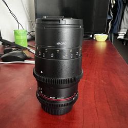 Rokinon 100mm T3.1 Cine DS Macro Lens for Canon EF