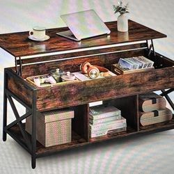 Coffee Table With Storage Shelf