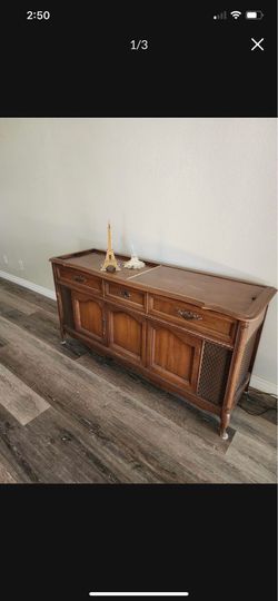Vintage record player cabinet