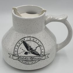 Eddie Bauer Outdoor Outfitters Gray Speckled Coffee Mug with Top 1989
