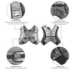 Weighted Vest 6lb for Workout, Strength Training, Running, Fitness new