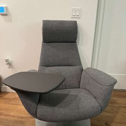 Revolving Chair with Ottoman