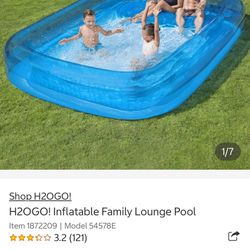 H2OGO! Inflatable Family Lounge Pool