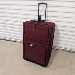 Embark Large Rolling Suitcase 29–30” Burgundy Softside Luggage
