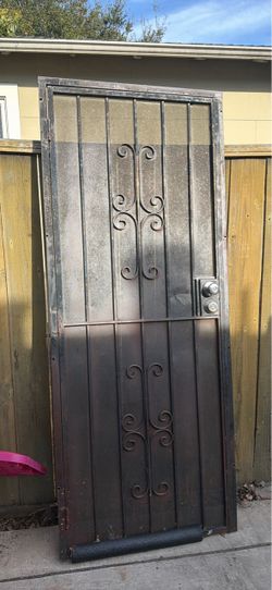 Wrought Iron Security Screen Door