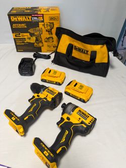 DEWALT Atomic 20V Brushless 2-Tool 2-Batt Combo Kit NEW