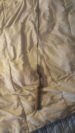 Antique extendable fishing rod